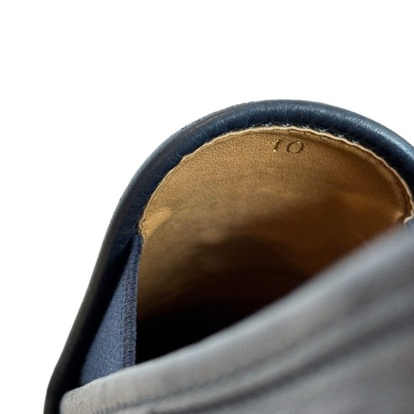 Everlane The Leather Street Shoes Navy Blue Slip On Pointed Toe Women's Flats - Picture 11 of 12